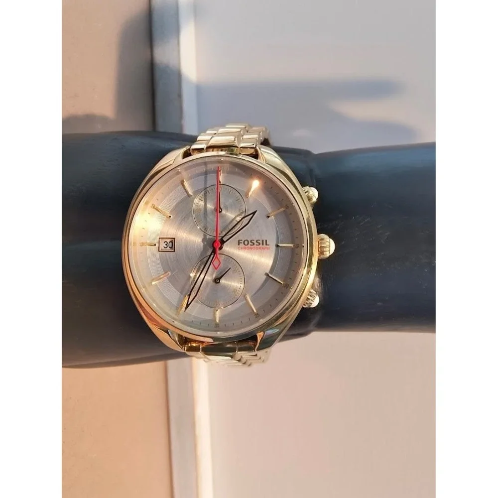 Women's Gold-Tone Stainless Fossil Land Racer Chronograph Watch with Date CH2976